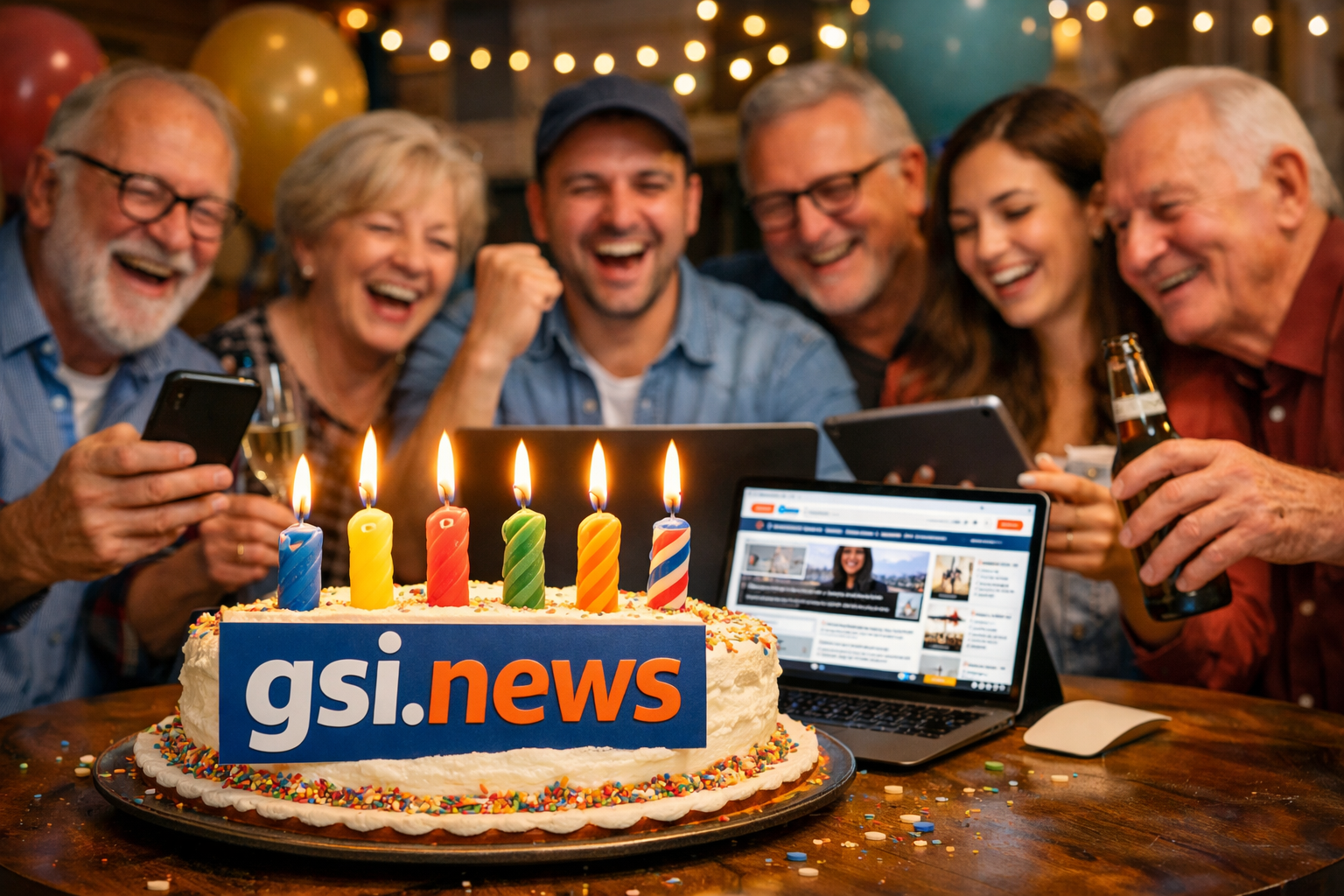 Gsi.News feiert heute das sechsjährige Bestehen. Bild: ChatGPT