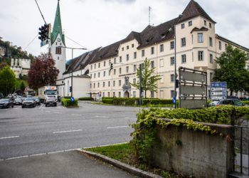 Die Bärenkreuzung wird durch den Stadttunnel entlastet. (Foto: Stadt Feldkirch)