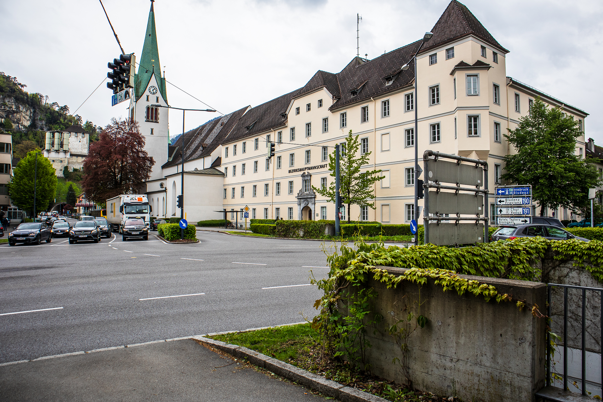 Die Bärenkreuzung wird durch den Stadttunnel entlastet. (Foto: Stadt Feldkirch)