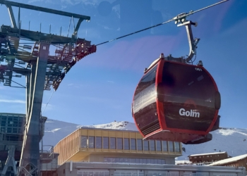 Neue Gondeln - neues Restaurant am Golm. Fotos: Bandi R. Koeck