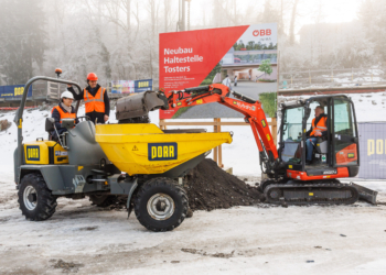 Spatenstich Pressekonferenz: Startschuss für umfangreiche Arbeiten Feldkirch-Buchs. Foto: Bernd Hofmeister