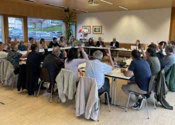 Gemeindevertretung-Abstimmung. Foto: Marktgemeinde Frastanz