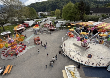 Vergnügungspark und Jahrmarktstimmung in Feldkirch-Gisingen. Foto: Bandi Koeck