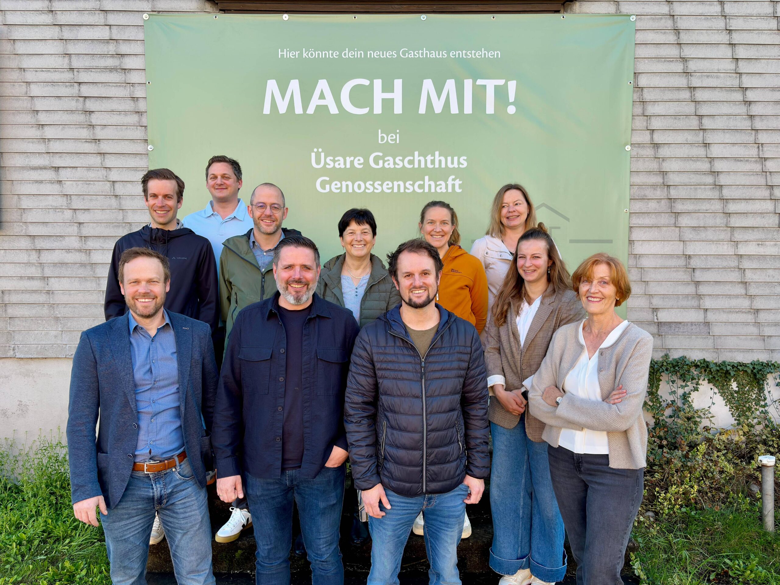 Das Frenerhus-Genossenschaftsteam setzt sich für ein Dorfgasthaus in Meiningen ein. © Nele Anselm/Frenerhus Genossenschaft i.G.