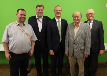 vlnr: Alexander Waller, Erich Gruber, Walter Obwexer, Arnold Metzler, Wolfgang Türtscher. Fotos: Meusburger