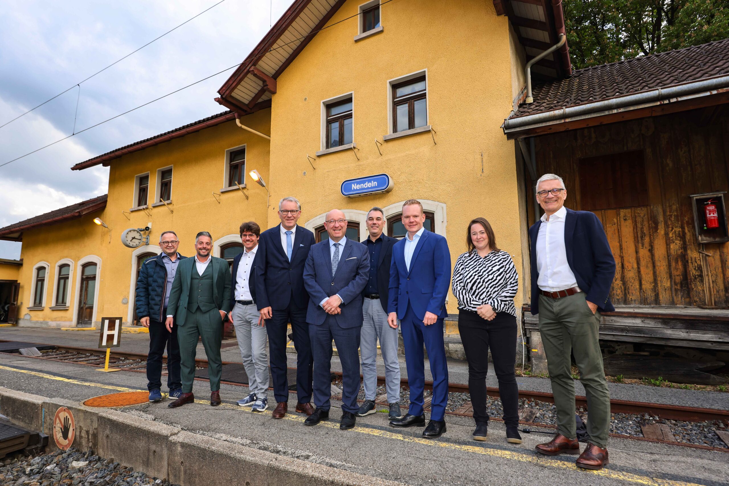 Trilaterale Regierungs-Kommission zur Verbesserung des grenzüberschreitenden öffentlichen Verkehrs am 21. Mai in Nendeln. (Quelle. IKR/Eddy Risch)