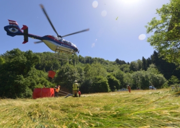 Übungsannahme war ein Waldbrand im Gebiet Hochgastra/Lorex in Richtung Übersaxen. Fotos: MG Rankweil/Oswald/Schobel