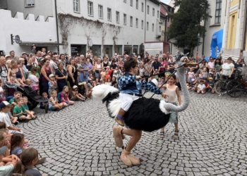Gaukler auf Vogel Straußen und mehr gab es in Feldkirch zu bestaunen. Fotos: Bandi Koeck/Gsi.News