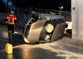 Verkehrsunfall in Schaan. Bilder: Landespolizei