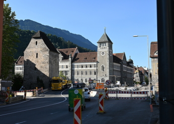 Baustelle Montfortbrücke © Stadt Feldkirch