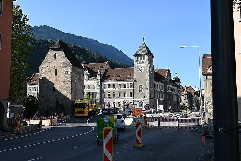 Baustelle Montfortbrücke © Stadt Feldkirch